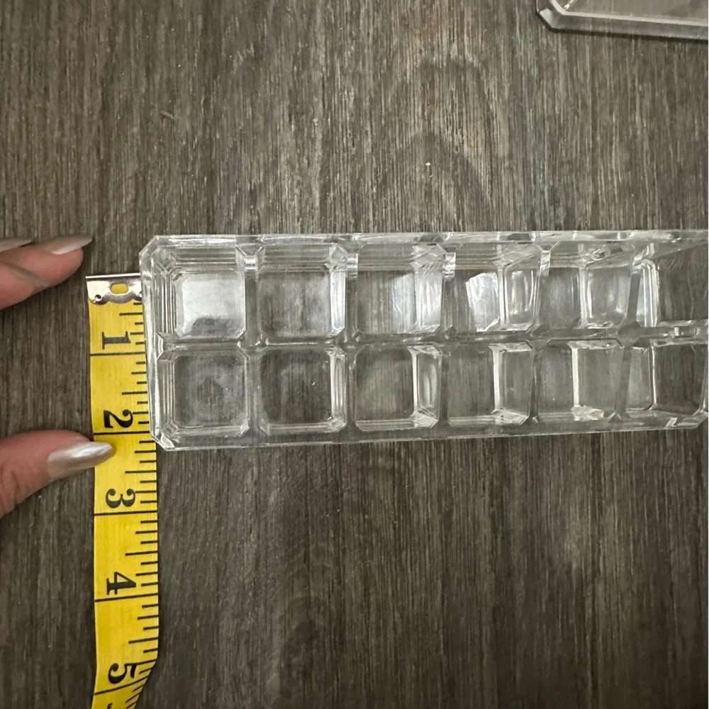 Set of 3 Clear Acrylic Makeup Organizers
